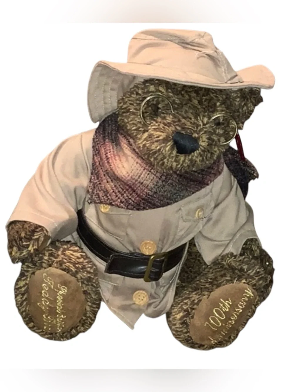Dan Dee Talking Teddy Bear 100th Anniversary Special Edition 1902-2002 Works